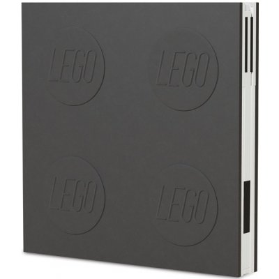 LEGO Zápisník s gelovým perem jako klipem - černý – Zboží Mobilmania