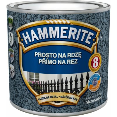 Akzo Nobel Hammerite přímo na rez, 0,25l, kladívkový měděný – Zboží Mobilmania