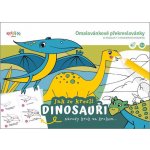 Kresli.to Pracovní sešit Učím se malovat Dinosauři W011346 – Zboží Mobilmania