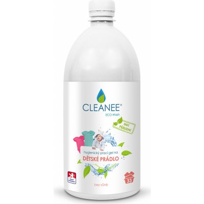 CLEANEE ECO hygienický prací gel na DĚTSKÉ PRÁDLO 1 l