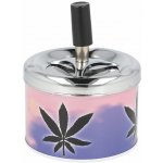 KRCZ Cigaretový popelník kovový otočný Weed Motives 9cm – Zboží Dáma