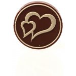 Čokoládovna Troubelice Čokoládové kolečko Dvojsrdíčko mléčná 51% 5 g – Sleviste.cz