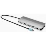 i-tec USB-C Metal Nano 3x Display Dock, 2x HDMI 1x USB-C video + Power Delivery 140W C31NANOTRIPLEDOCKPD – Zboží Mobilmania