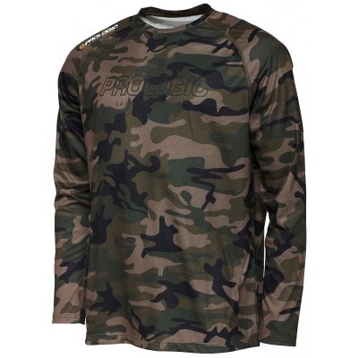 Prologic triko s dlouhým rukávem UV Camo Long Sleeve T-Shirt Camo/Green – Sleviste.cz