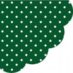 PAW ubrousky Dots Dark Green R 32cm – Zboží Mobilmania