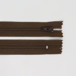 Spirálový zip, šíře 3 mm, délka 50 cm, hnědá – Hledejceny.cz