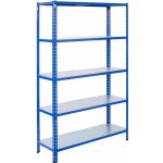 Majster Regál 200 x 120 x 30 cm L profil 6 polic zinek modrá – Hledejceny.cz