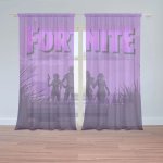 Sablio Záclony FORTNITE Fialová silueta: 2ks 150x250cm – Hledejceny.cz