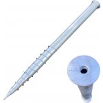 Zemní vrut 650mm, bez patky pilíře - závit M16 - nosnost 400 kg – Hledejceny.cz