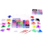 Udělej si svůj náramek - gumičky 1440ks s doplňky v plastové krabičce v sáčku – Zboží Dáma