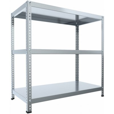 Biedrax Šroubovaný regál do domácnosti 50 x 100 x 120 cm, pozink, 3 police, nosnost 150 kg na polici – Sleviste.cz