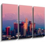 Obraz 3D třídílný - 105 x 70 cm - Los Angeles at sunset Los Angeles při západu slunce – Hledejceny.cz