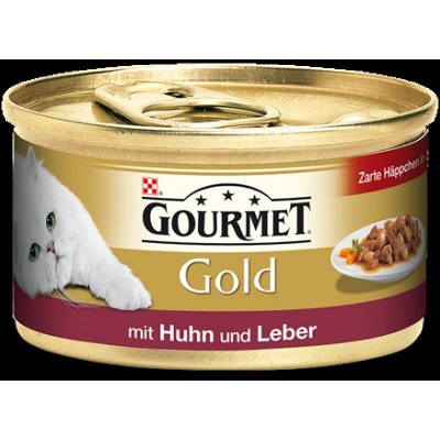 Gourmet Gold kočka druhy drůbeží s játry 85 g