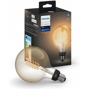 Philips Hue 8719514279131 LED designová žárovka 1x7W 1xE27 550lm 2100K Globe, Bluetooth, Teplá bílá