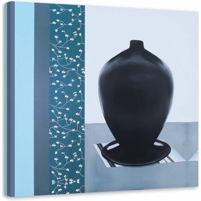 Gario Obraz na plátně Černý džbán se stojanem Rozměry: 30 x 30 cm – Zboží Mobilmania