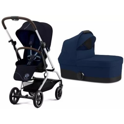 Cybex Eezy S Twist + Plus 2 Ocean Blue Stříbrný Rám 2023