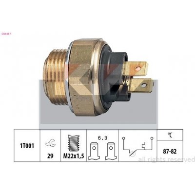 Teplotní spínač, větrák chladiče KW 550 017 | Zboží Auto