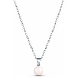 JwL Luxury Pearls Jemný stříbrný náhrdelník s pravou perlou JL0835