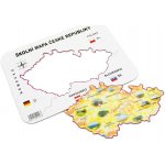 OSTATNÍ Mapa školní papírová ČR - Šablona v ochranné folii – Hledejceny.cz