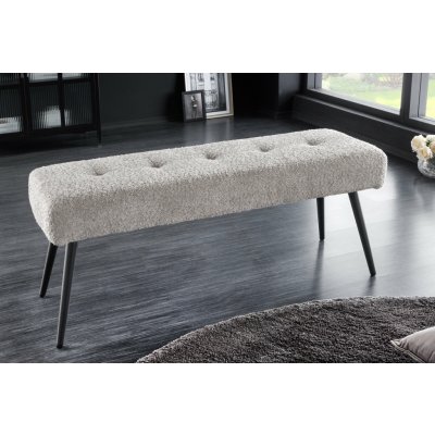 Bighome BOUTIQUE 100cm bouclé champagne greige – Hledejceny.cz