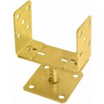 Domax PSRLT 0-160 šroubovací patka sloupku typu U 0-160 - 0-160 x 110 x 3 mm 6 ks – Zboží Mobilmania