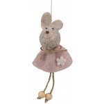 Růžový plstěný závěsný velikonoční králíček Magiccal - 6*3*13 cm – Hledejceny.cz