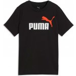 Puma ESSENTIALS 2 COLOR N0.1 LOGO TEE B Černá,Bílá,Červená – Zboží Mobilmania