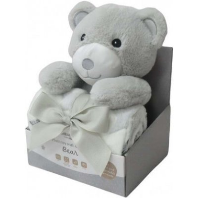 Freeon Free2Play Plyšová hračka s dekou Teddy Grey White – Hledejceny.cz