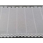 Záclona na vitrážku - s výšivkou 26202 60 cm – Zboží Mobilmania