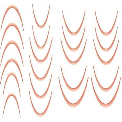 LONEL gradient vodolepky na francouzskou manikúru červené – Hledejceny.cz