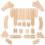 Bigjigs Rail Dřevěné koleje set 25 dílů – Zbozi.Blesk.cz