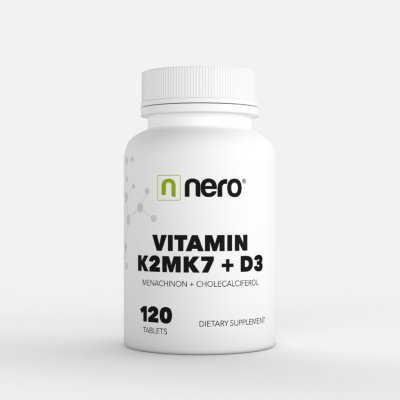 Nerodrinks Vitamin K2MK7+D3 120 kapslí