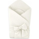 Baby Nellys Elegantní mušelínová zavinovačka s vázáním Nature smetanová – Zboží Dáma