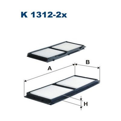 FILTRON Filtr, vzduch v interiéru K1312-2X – Zboží Mobilmania