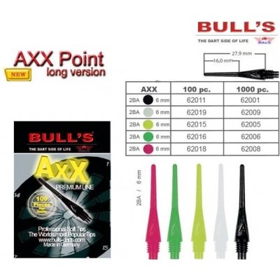 Bull's Hroty AXX Point long version 1000ks – Zboží Dáma