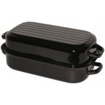 BELIS Smaltovaný dvoupekáč s žebrováním 35 cm 37235-00400005 – Zboží Dáma