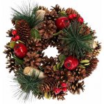 HOMESTYLING Vánoční věnec borovice 25 cm přírodní KO-YZB000200prir – Zboží Mobilmania