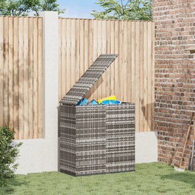 zahrada-XL box PE ratan 100 x 49 x 103,5 cm šedý – Hledejceny.cz