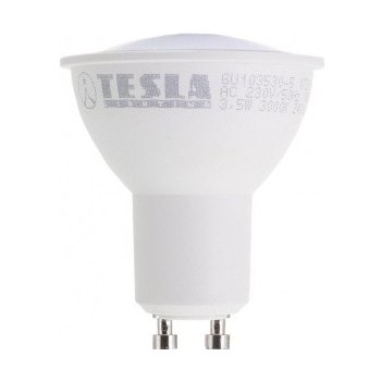 TESLA LED žárovka GU10 3,5W 230V 240lm 30 000h 3000K Teplá bílá 100°