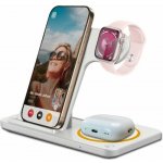 Ven-Dens VD-WLC014, 3 v 1, 15 W, Qi, telefon/hodinky/sluchátka, skládací, bílá, bezdrátová nabíjecí stanice – Hledejceny.cz