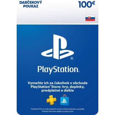 PlayStation Store dárková karta 100 €