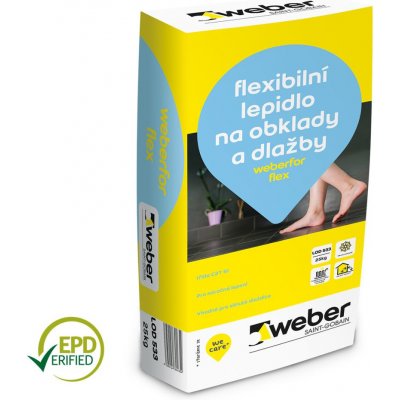 Weber for flex C2T S1 flexibilní lepidlo na obklady a dlažby 25 kg – Hledejceny.cz