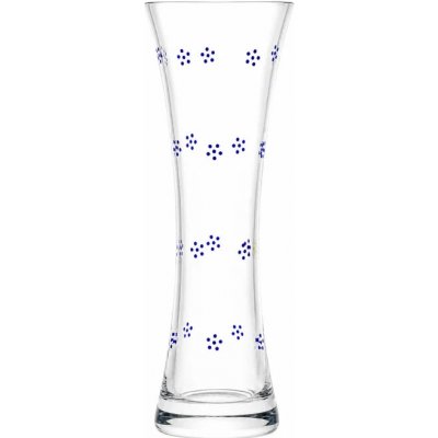 CRYSTALEX Váza 19,5 cm, modré tečky – Hledejceny.cz