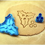 Vykrajovátko na linecké cesmína | Vánoční vykrajovátka na cukroví Velikost cesmína: 61x56 mm – Hledejceny.cz