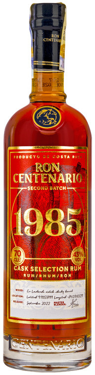 od Kč (tuba) 898 1985 43% 0,7 Centenario Rum l