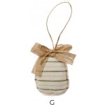 Ib Laursen Závěsná velikonoční dekorace Eggs A, béžová barva, textil – Zboží Mobilmania