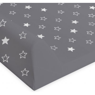 CEBA Podložka 2-hranná s pevnou deskou Comfort Hvězdy tmavě šedá 50 x 80