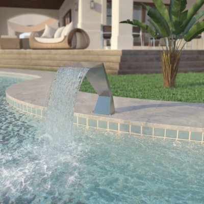 vidaXL Bazénová fontána, nerez , 64x30x52 cm, stříbrná – Zboží Mobilmania