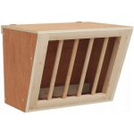 Vidaxl Seník pro králíky 25 x 18,5 x 20,5 cm masivní jedlové dřevo – Zboží Dáma