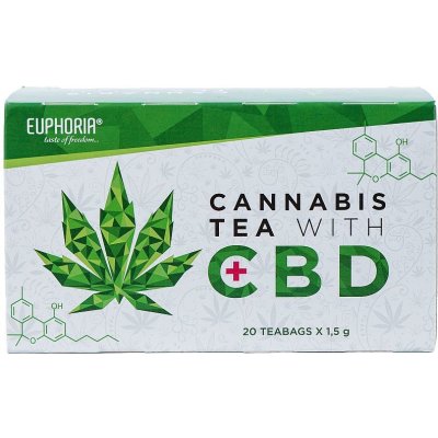Euphoria Cannabis čaj s CBD 20 x 1,5 g
